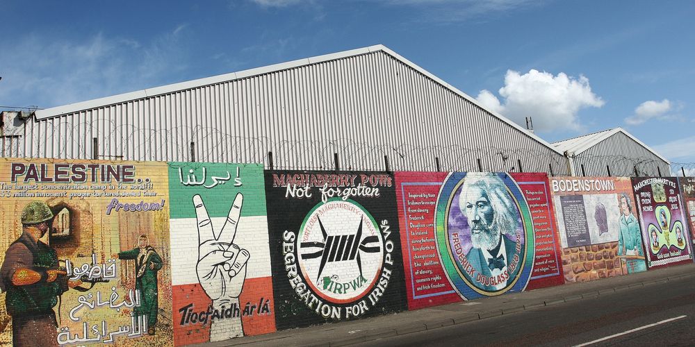 Mural on the International Wall Belfast