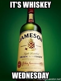 Jamesons whiskey - the drink of choice on St Patrick's Day