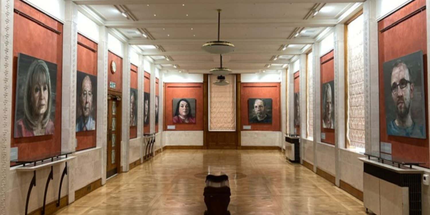 The Colin Davidson exhibition 'Silent Testimony' at the Long Gallery in Stormont, marking the 25th Anniversary of the Good Friday Agreement