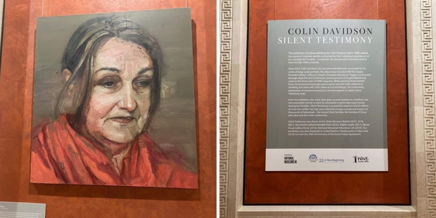 The Colin Davidson exhibition 'Silent Testimony' at the Long Gallery in Stormont, marking the 25th Anniversary of the Good Friday Agreement