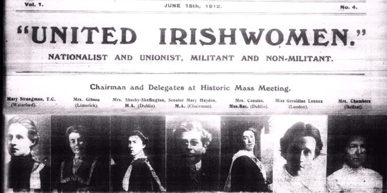 Front page of The Irish Citizen, June 1912, calling for the Home Rule Bill to be amended to include giving women the right to vote